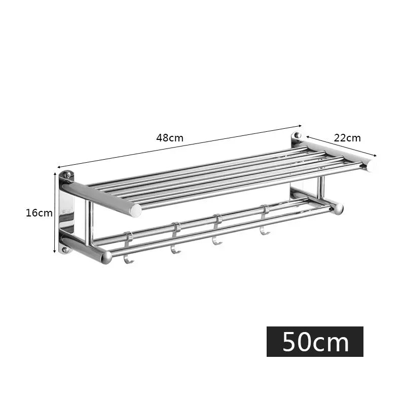 Stainless Steel Towel Holder for Wall Mounting
