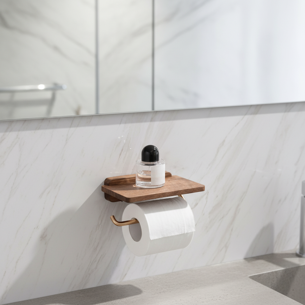 Wooden Wall Shelf - Space-saving Holder for Home Decor