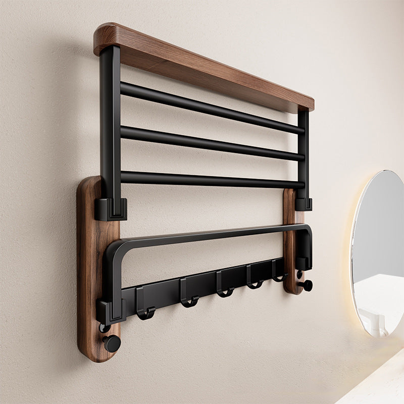 Wooden Towel Rack for Wall Installation