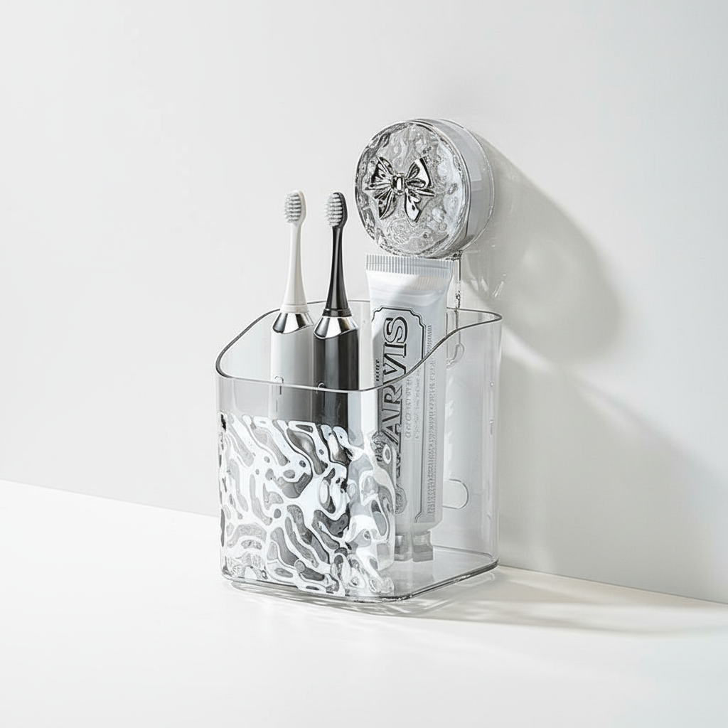Suction Cup Mounted Wall Shelf - Easy Install Storage Solution