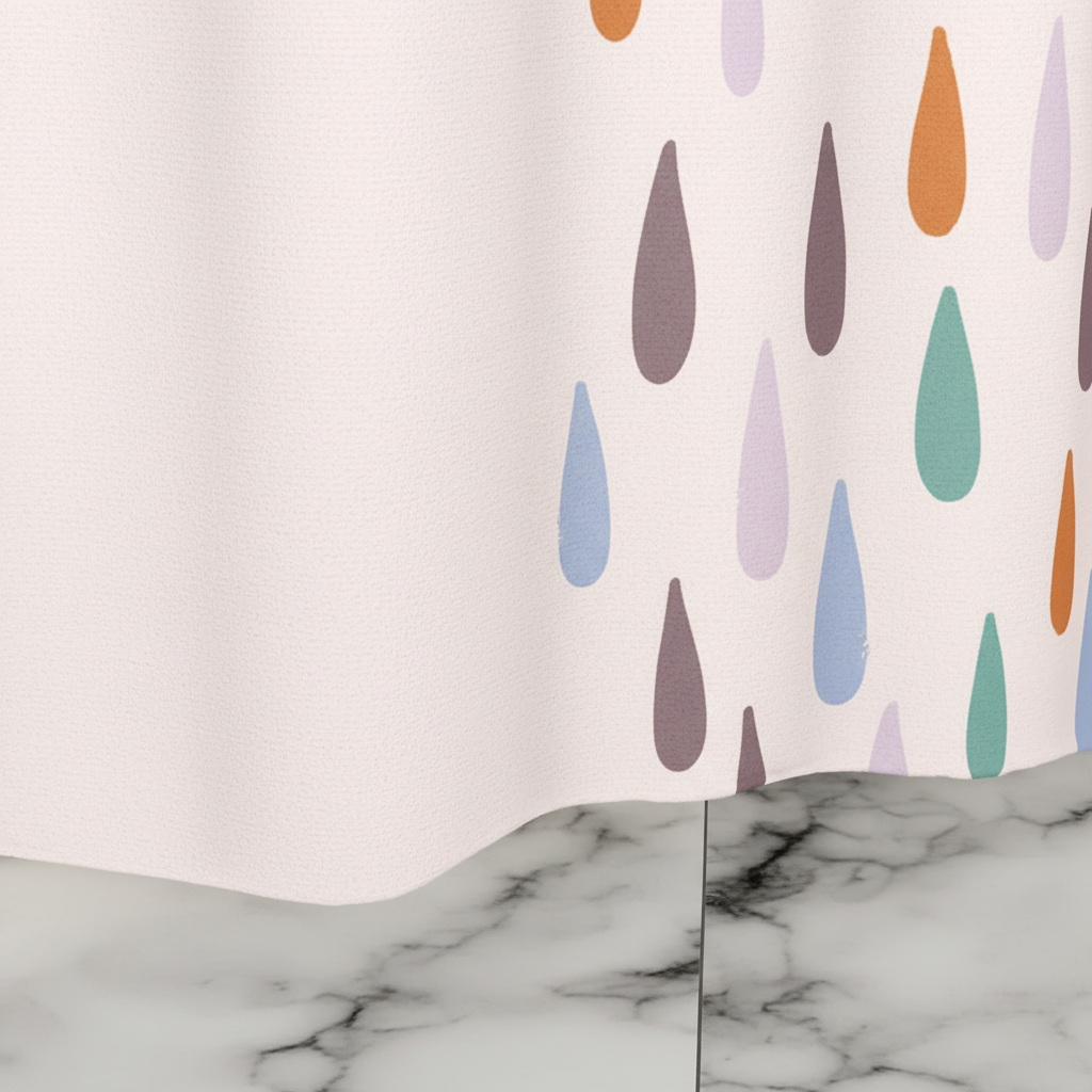 Waterproof Bath Mat for Shower - Raindrop Design