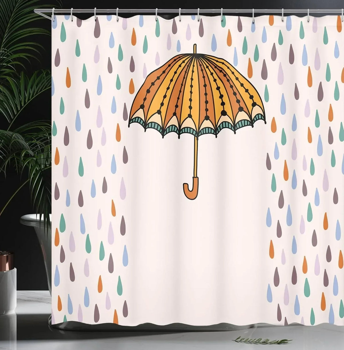 Waterproof Bath Mat for Shower - Raindrop Design