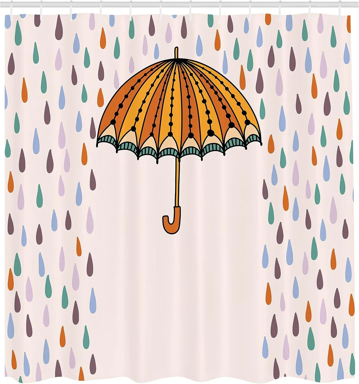 Waterproof Bath Mat for Shower - Raindrop Design