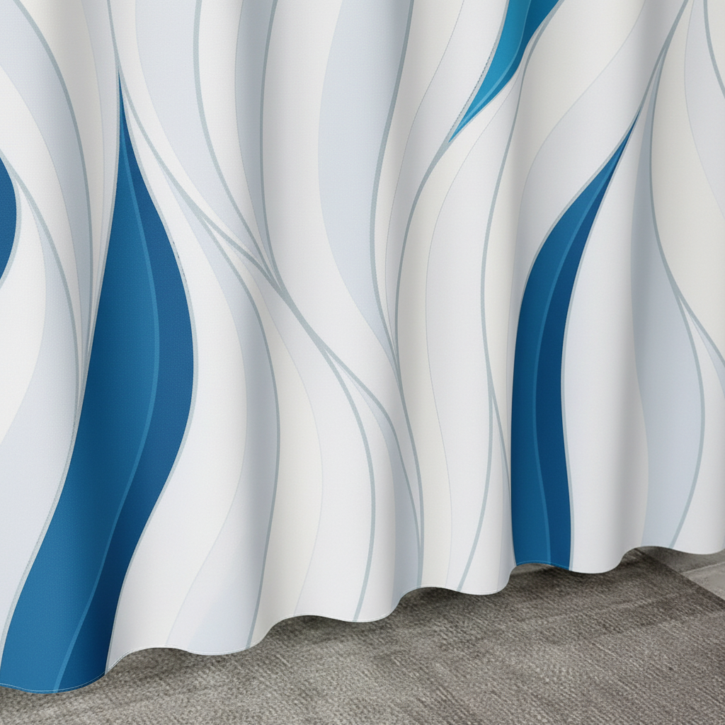 Printed Shower Curtain - Waterproof Design