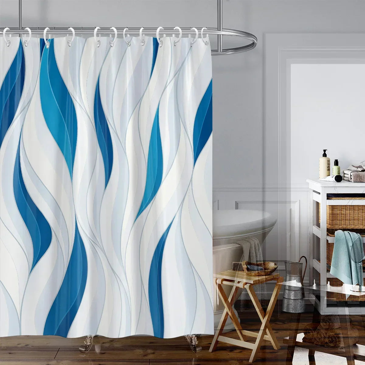 Printed Shower Curtain - Waterproof Design