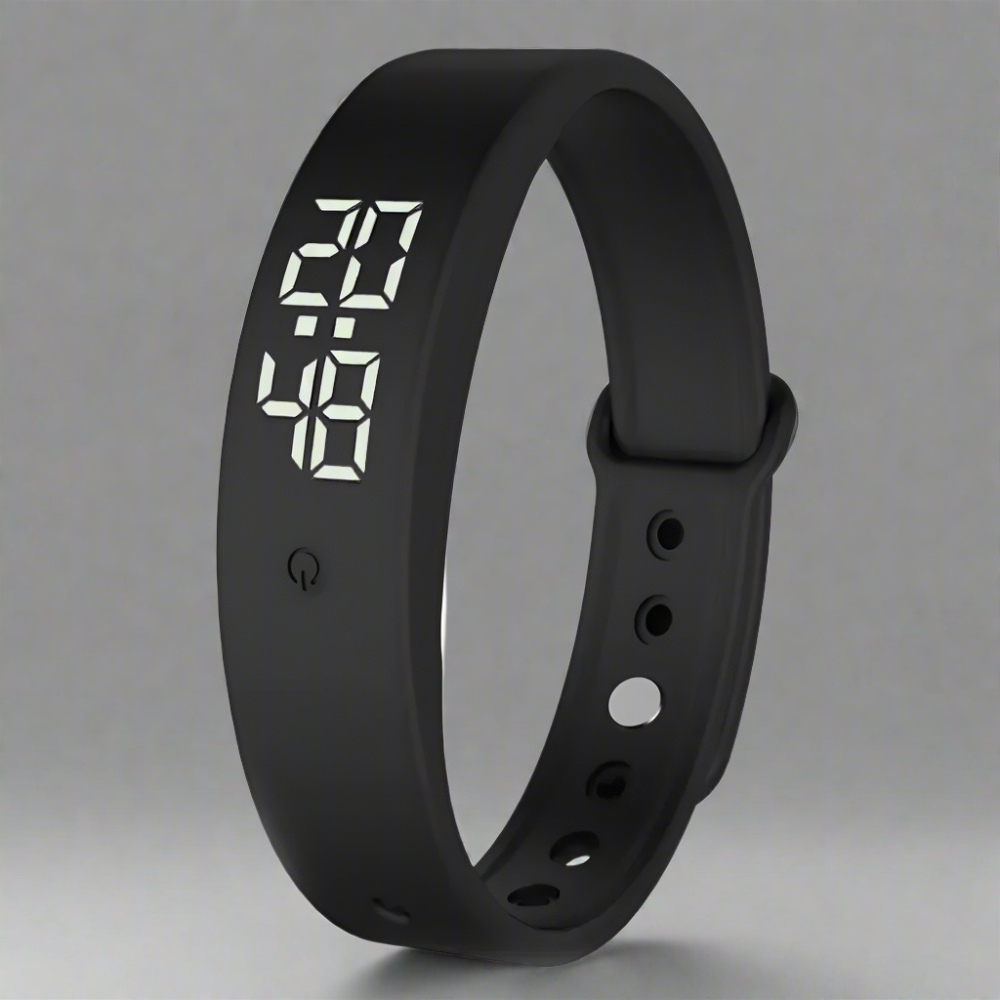 All-Weather Fitness Tracker Smartwatch with Adjustable Band