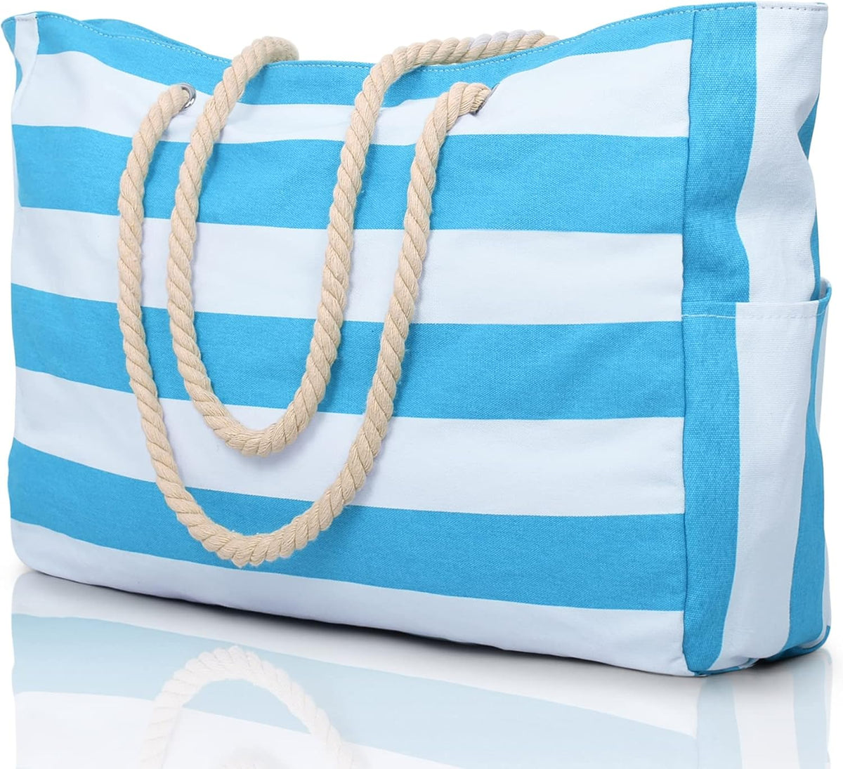 Spacious Waterproof Beach Bag | Secure Zipper for All Your Essentials