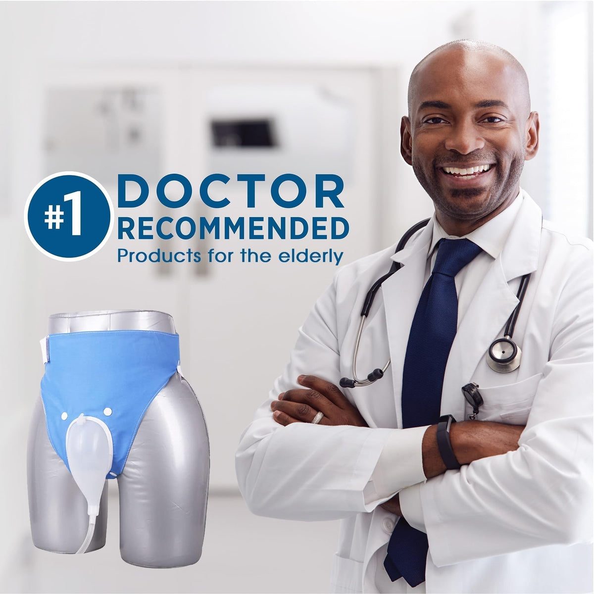 Comfort Fit Urine Collection System with Adjustable Straps