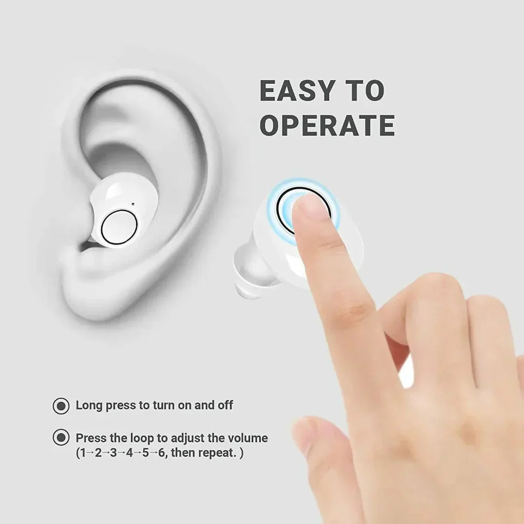 SoundWave Pro | Rechargeable In-Ear Audio Enhancers with Touch Control