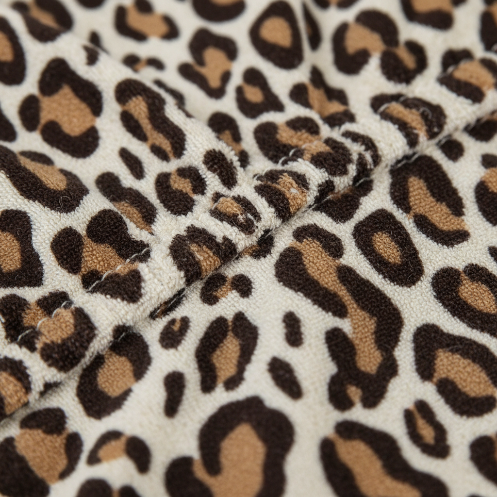 Leopard Print Soft Microfiber Towel Collection