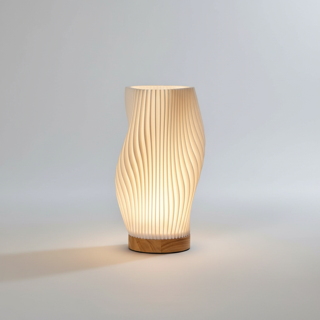 Ripple Effect Wavy Table Lamp