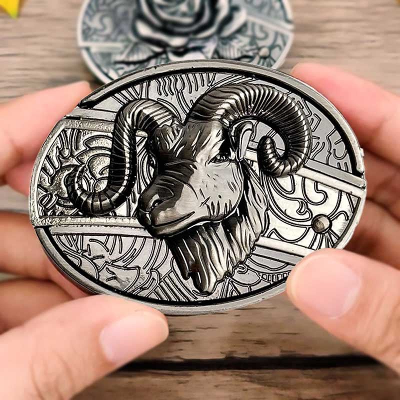 Rustic Charm | Bull Skull Belt Buckle with Vintage Appeal | Sturdy Zinc Alloy for Daily Use