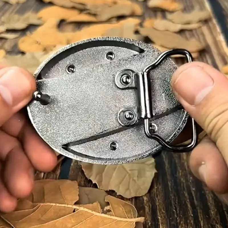 Rustic Charm | Bull Skull Belt Buckle with Vintage Appeal | Sturdy Zinc Alloy for Daily Use