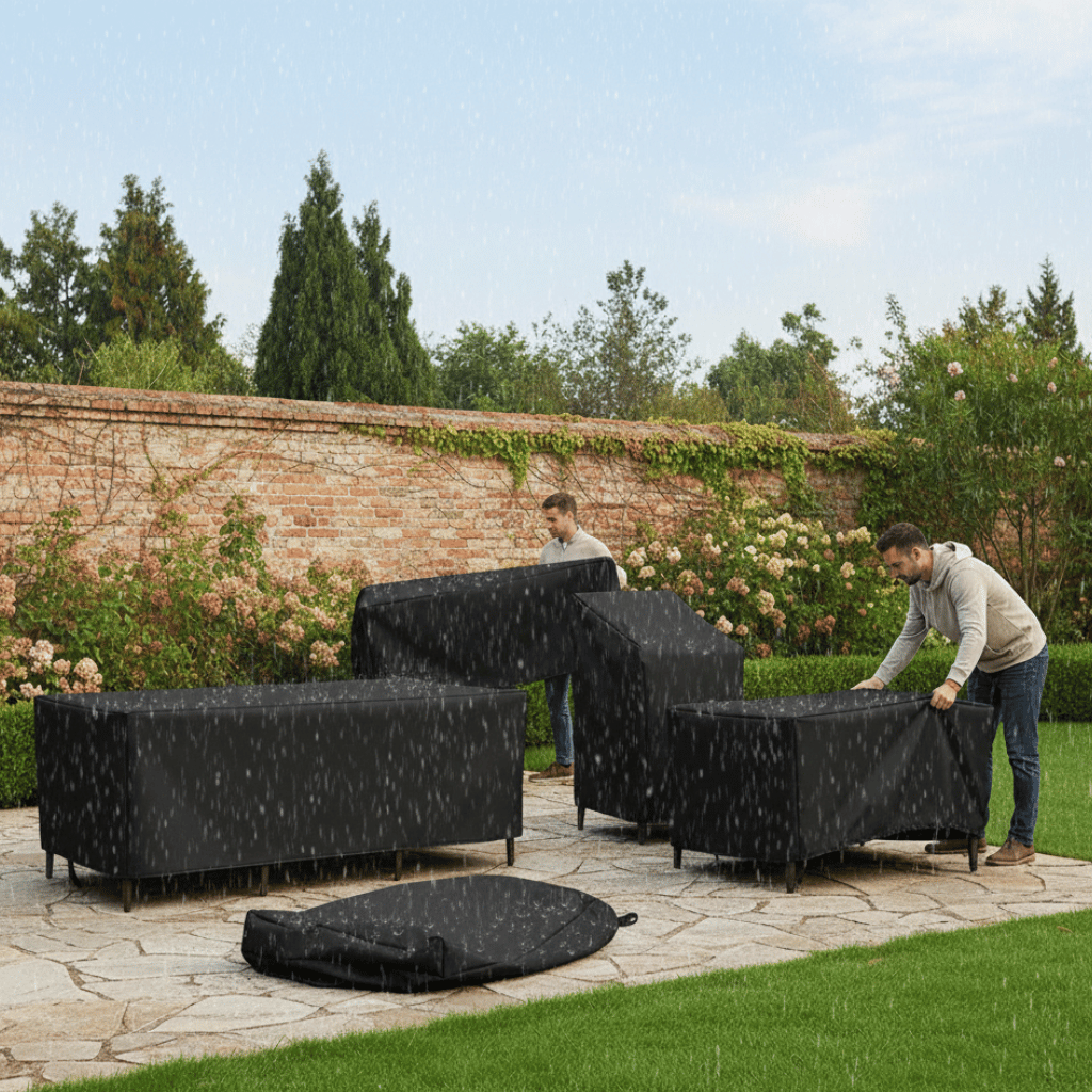 GuardianShield – Weather-Resistant Outdoor Furniture Cover