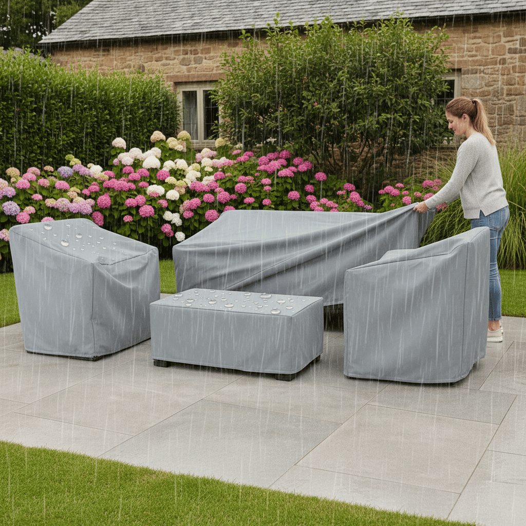 GuardianShield – Weather-Resistant Outdoor Furniture Cover