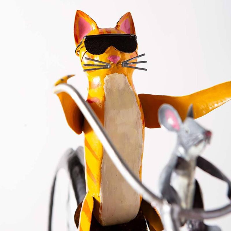 Charming Animal Bicycle Spinner for Enchanting Gardens
