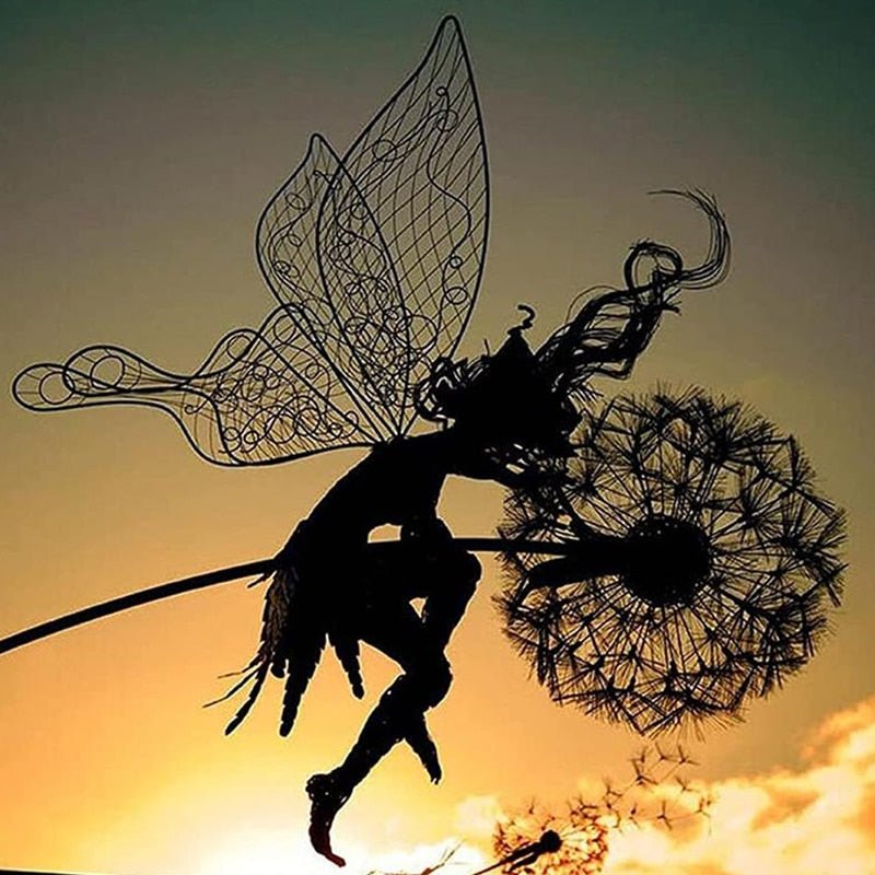 Magical Garden Spinner | Enchanting Kinetic Decor with Metal Base