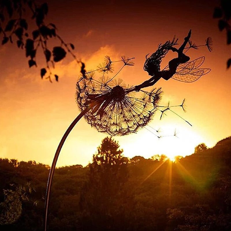 Magical Garden Spinner | Enchanting Kinetic Decor with Metal Base