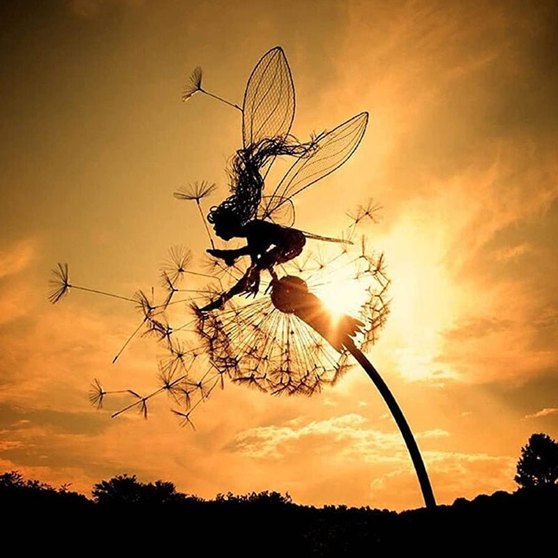 Magical Garden Spinner | Enchanting Kinetic Decor with Metal Base
