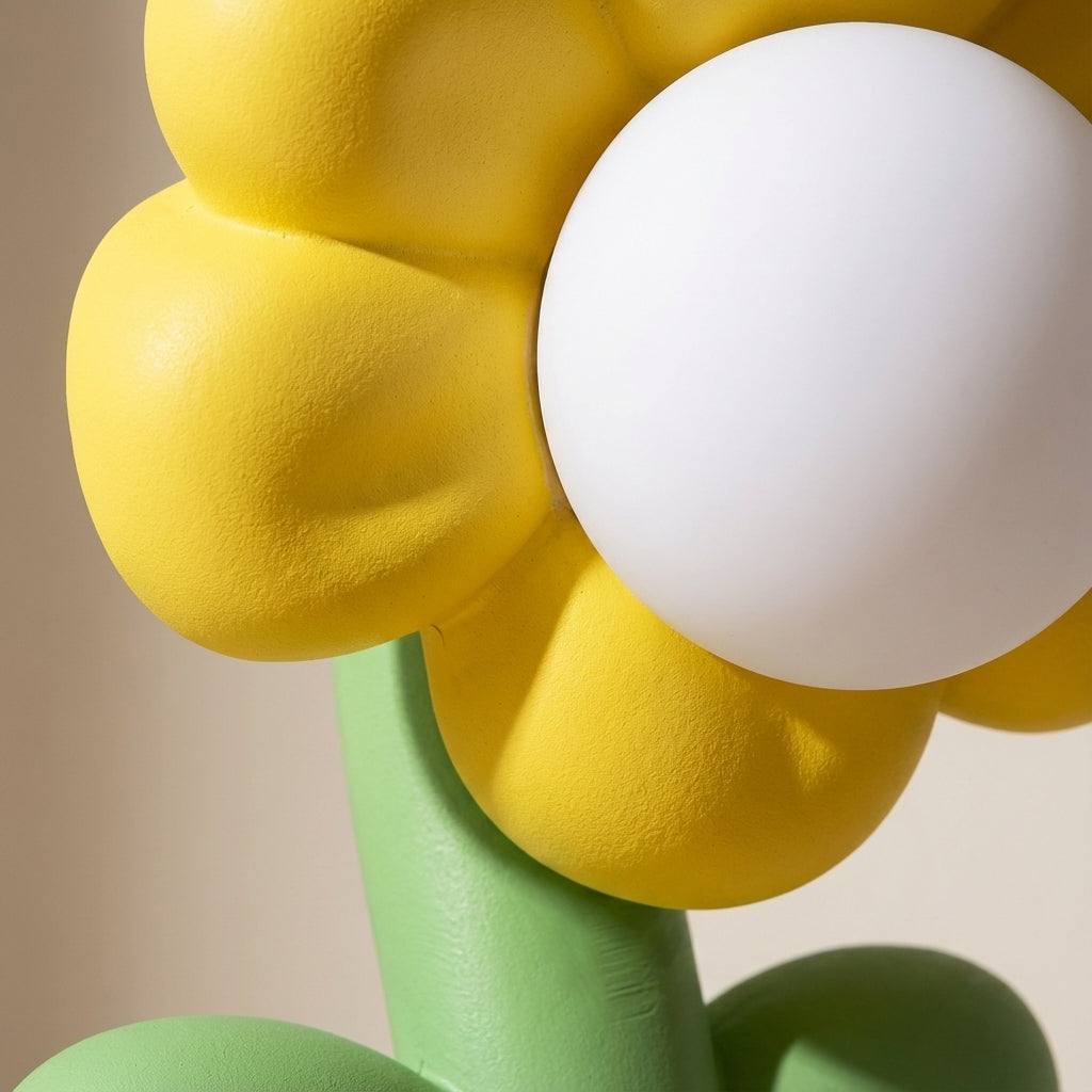 Colorful Floral Table Lamp - Decorative Lighting Fixture