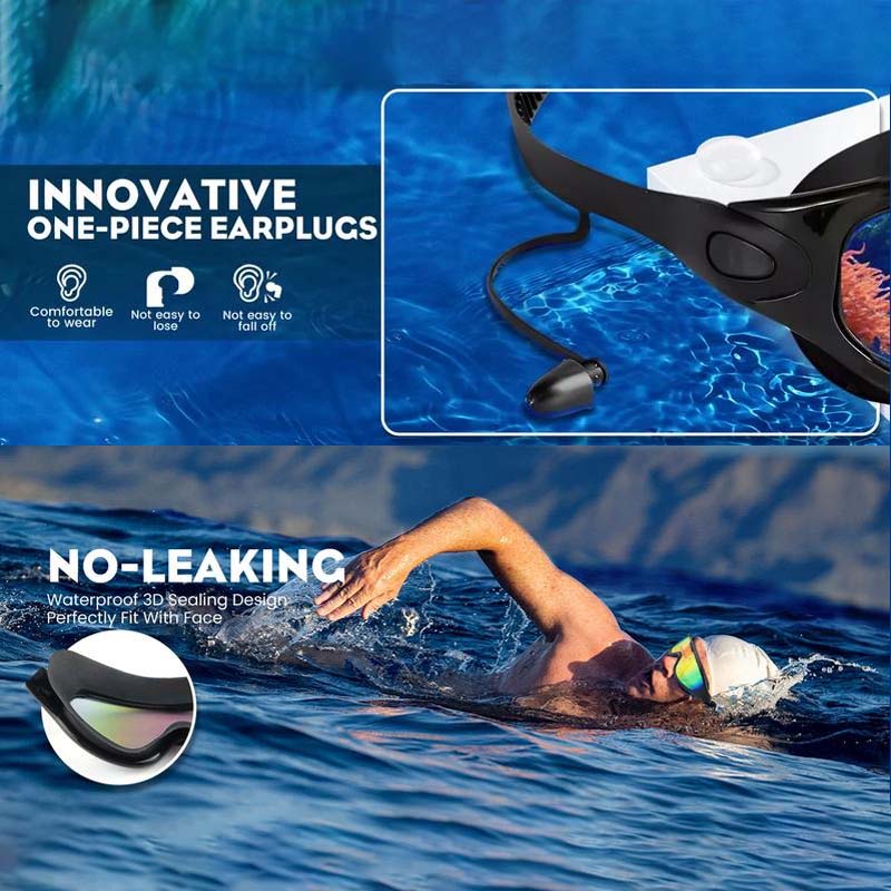Panoramic Vision Swim Goggles with Fog Resistance & Comfort