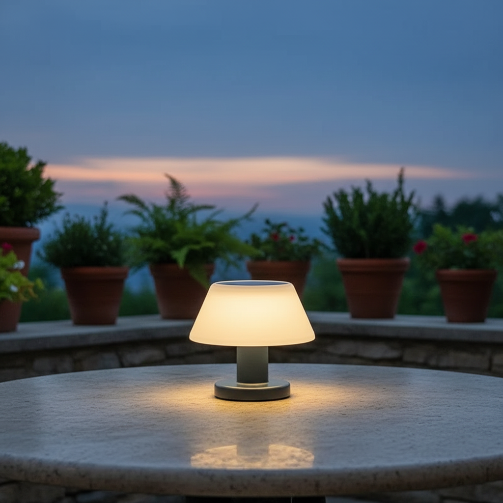 Portable Solar-Powered LED Light for Outdoor Use