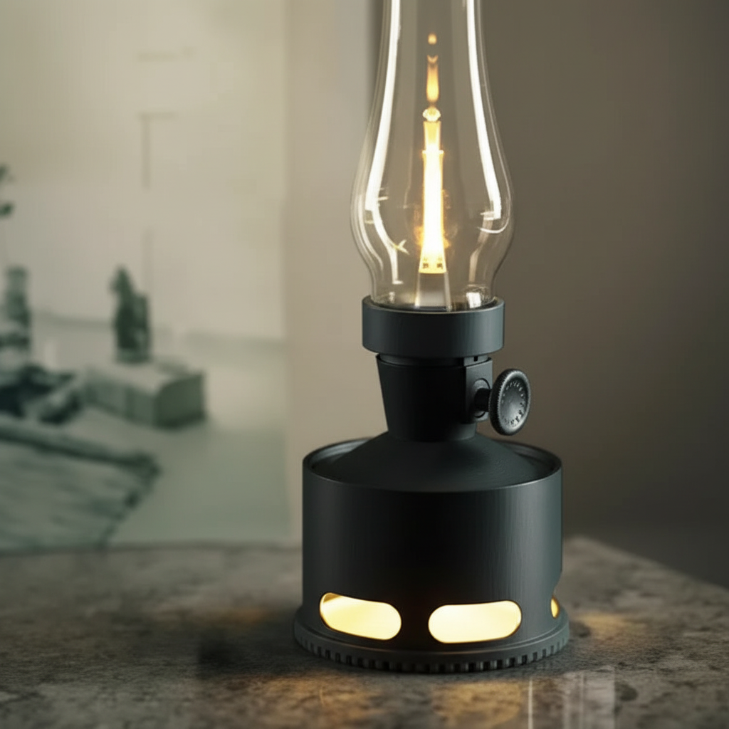 Vintage Lantern with Rechargeable Battery