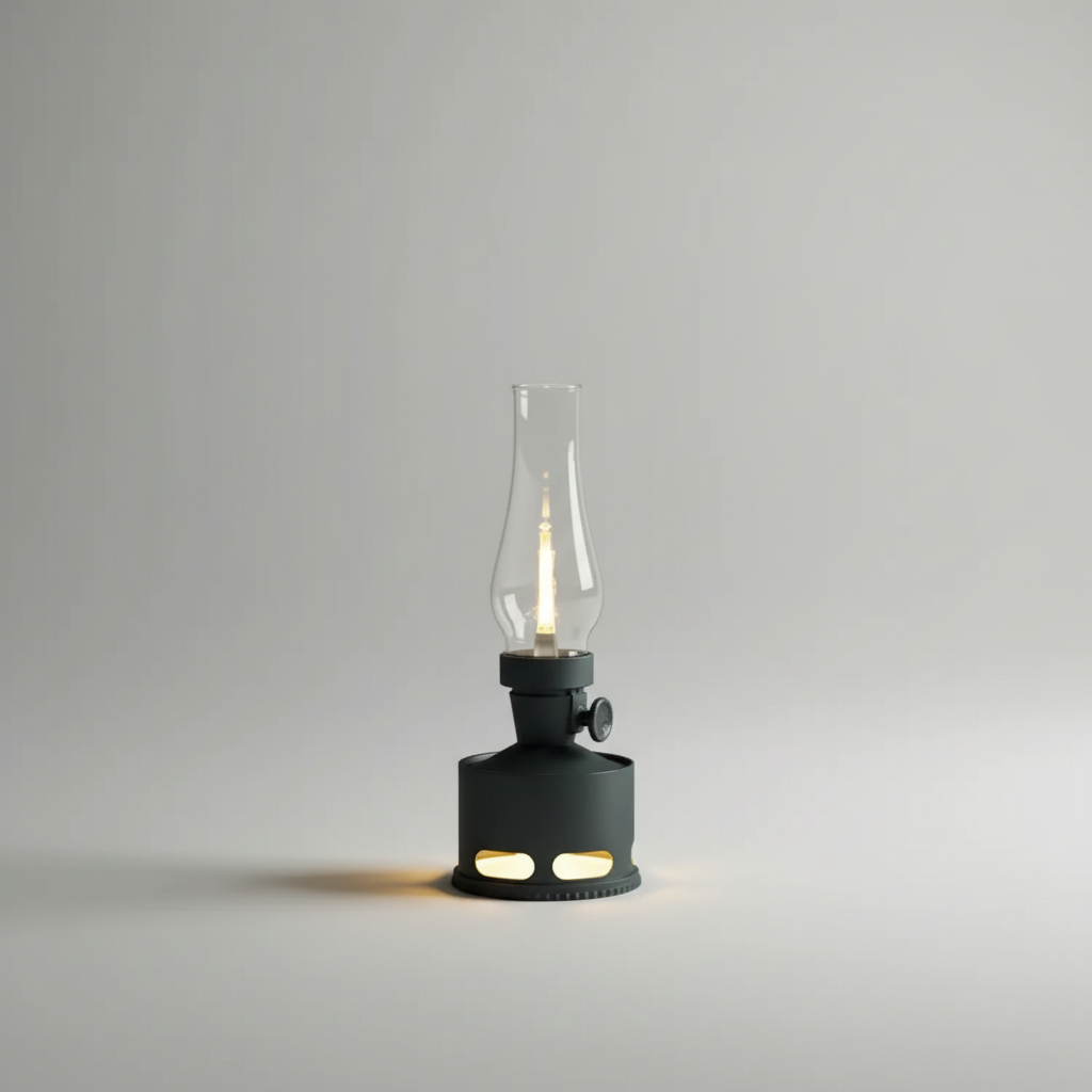 Vintage Lantern with Rechargeable Battery