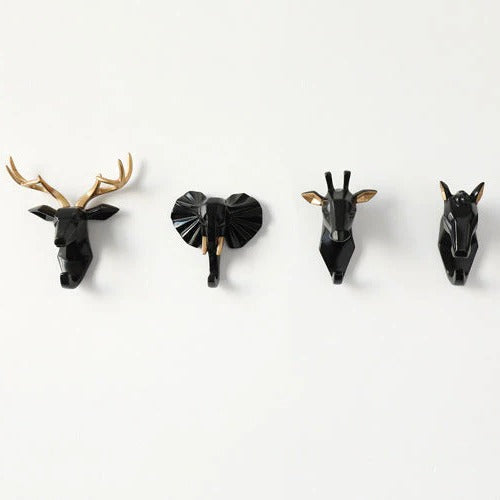 Charming Animal Head Wall Hooks | Creative Storage Solution