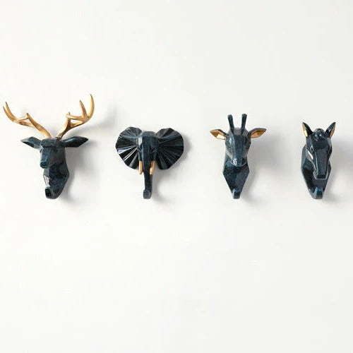 Charming Animal Head Wall Hooks | Creative Storage Solution