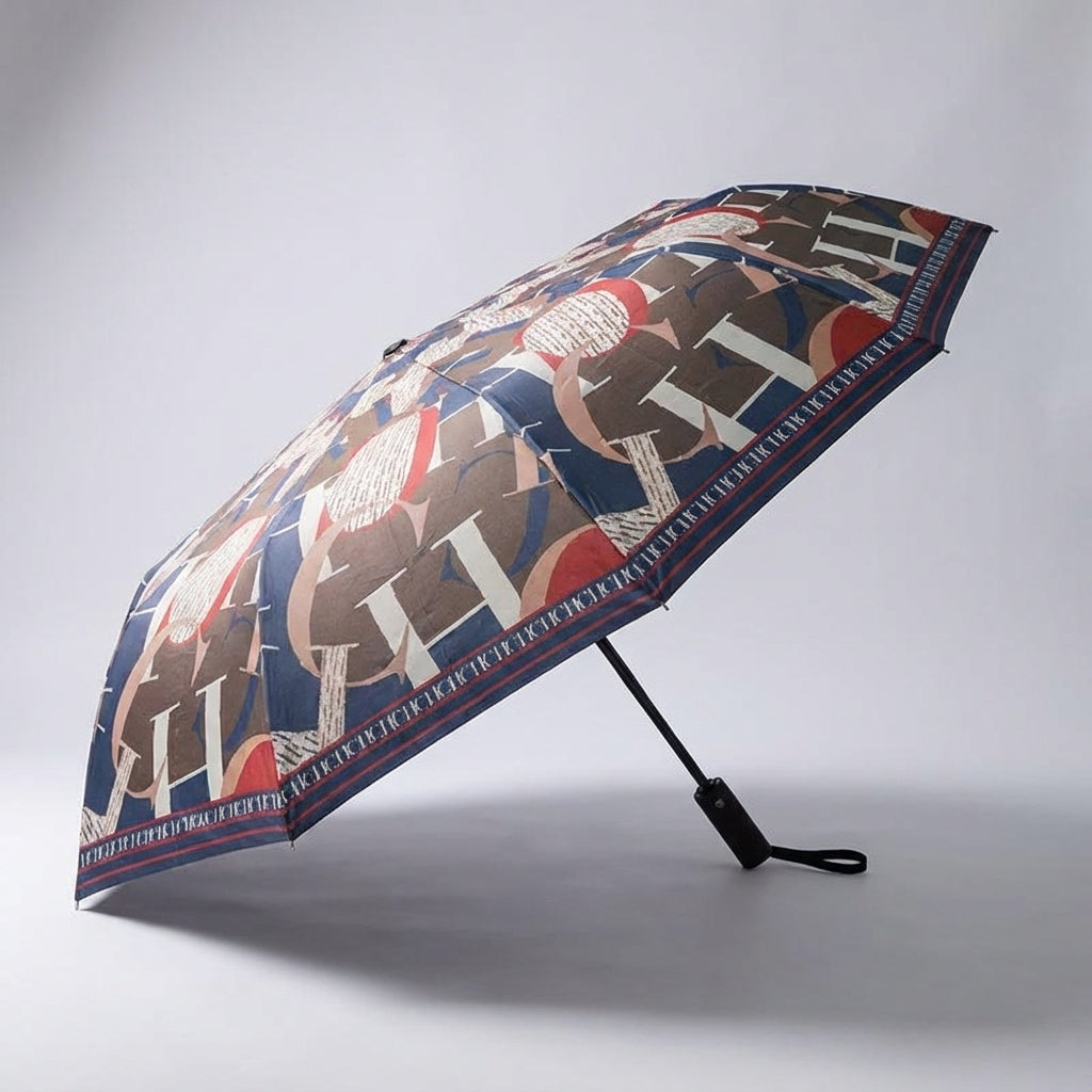 Folding Umbrella for Wind Protection - Compact Design
