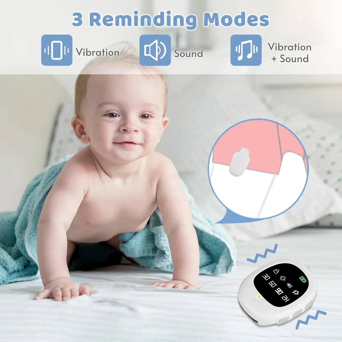 Smart Bedwetting Alert System with Customizable Features