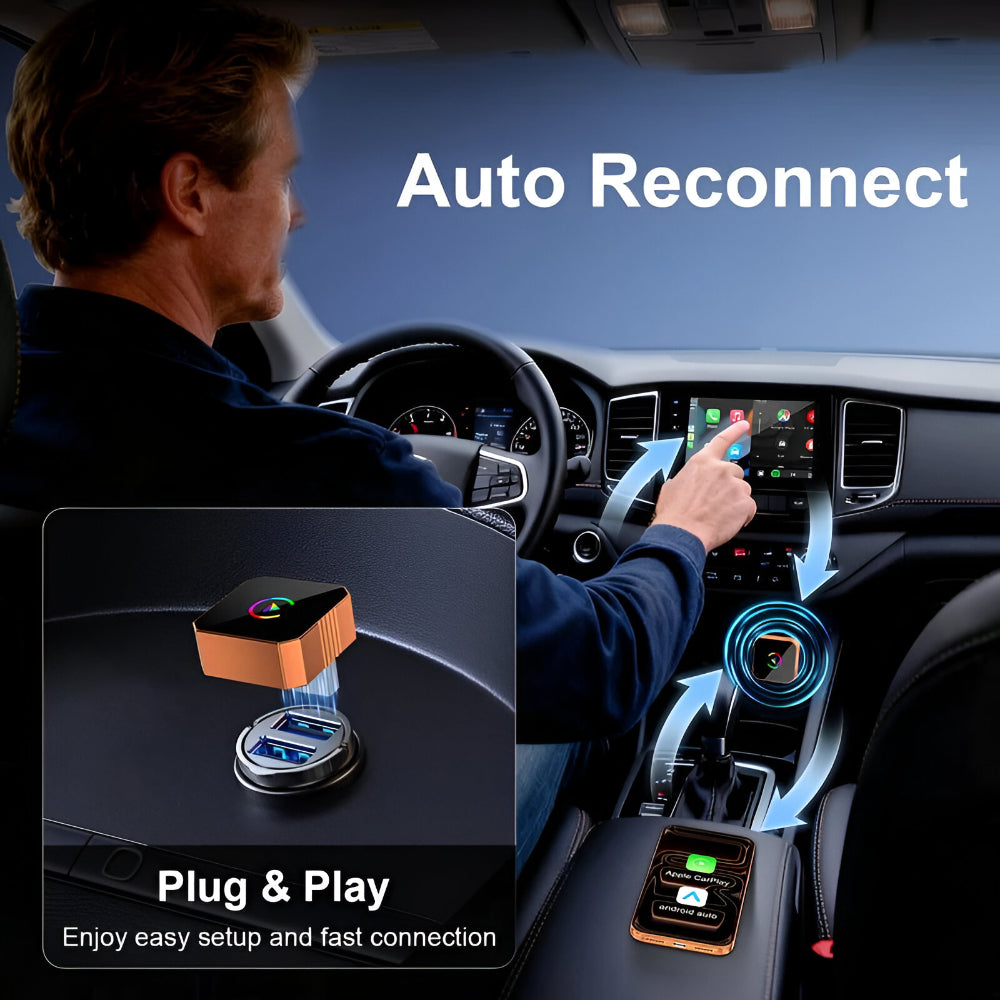 SmartDrive Wireless Adapter | Effortless USB Connectivity for Cars