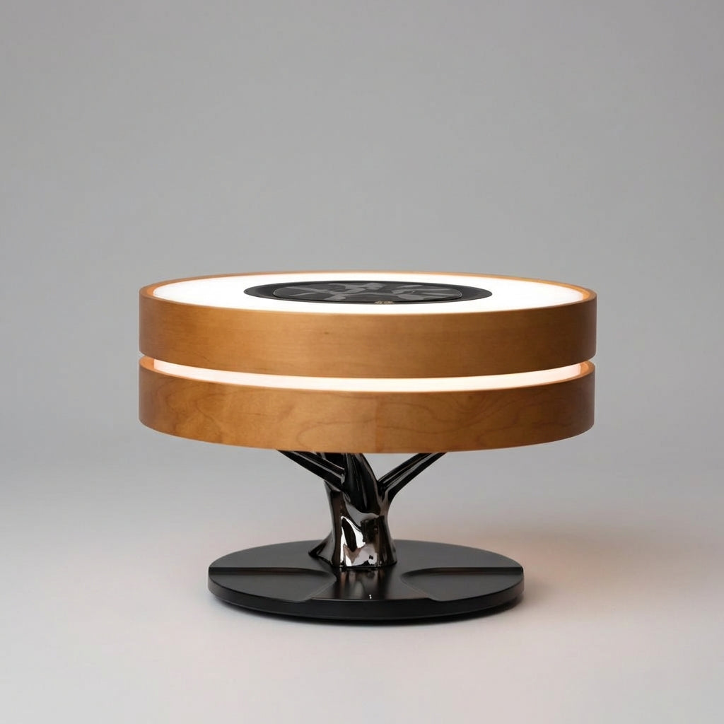 Speaker and Lamp Combo with Wireless Charging Function