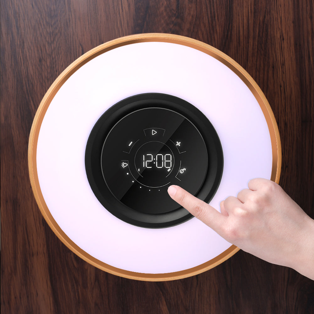 Speaker and Lamp Combo with Wireless Charging Function