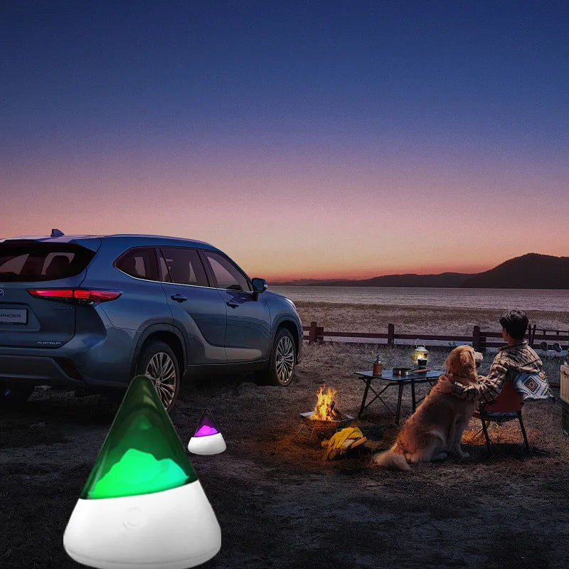 Rechargeable Portable LED Night Light with RGB Colors