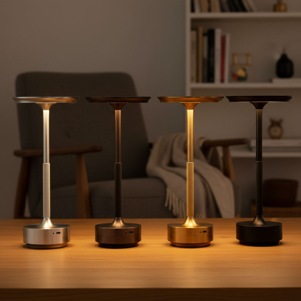 Portable LED Lamp with Touch Control & Waterproof Design