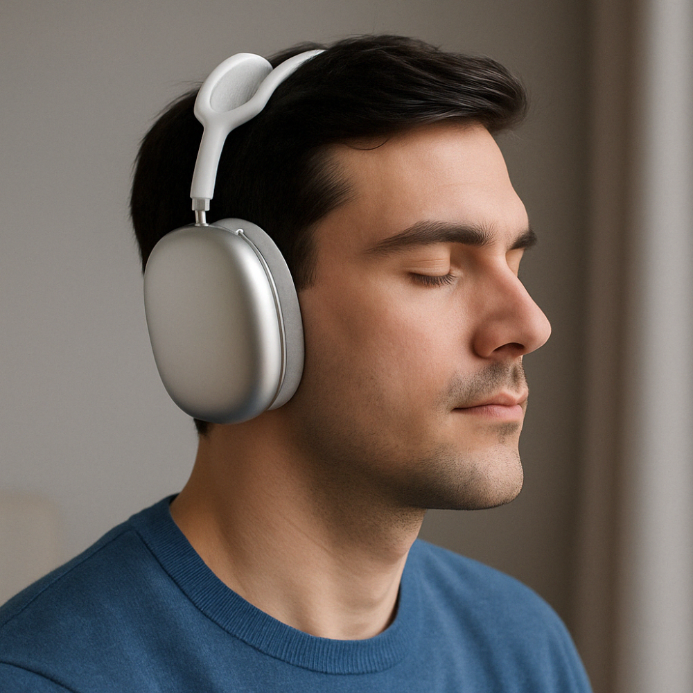 Comfort-Fit Bluetooth Headphones with Noise Reduction Technology