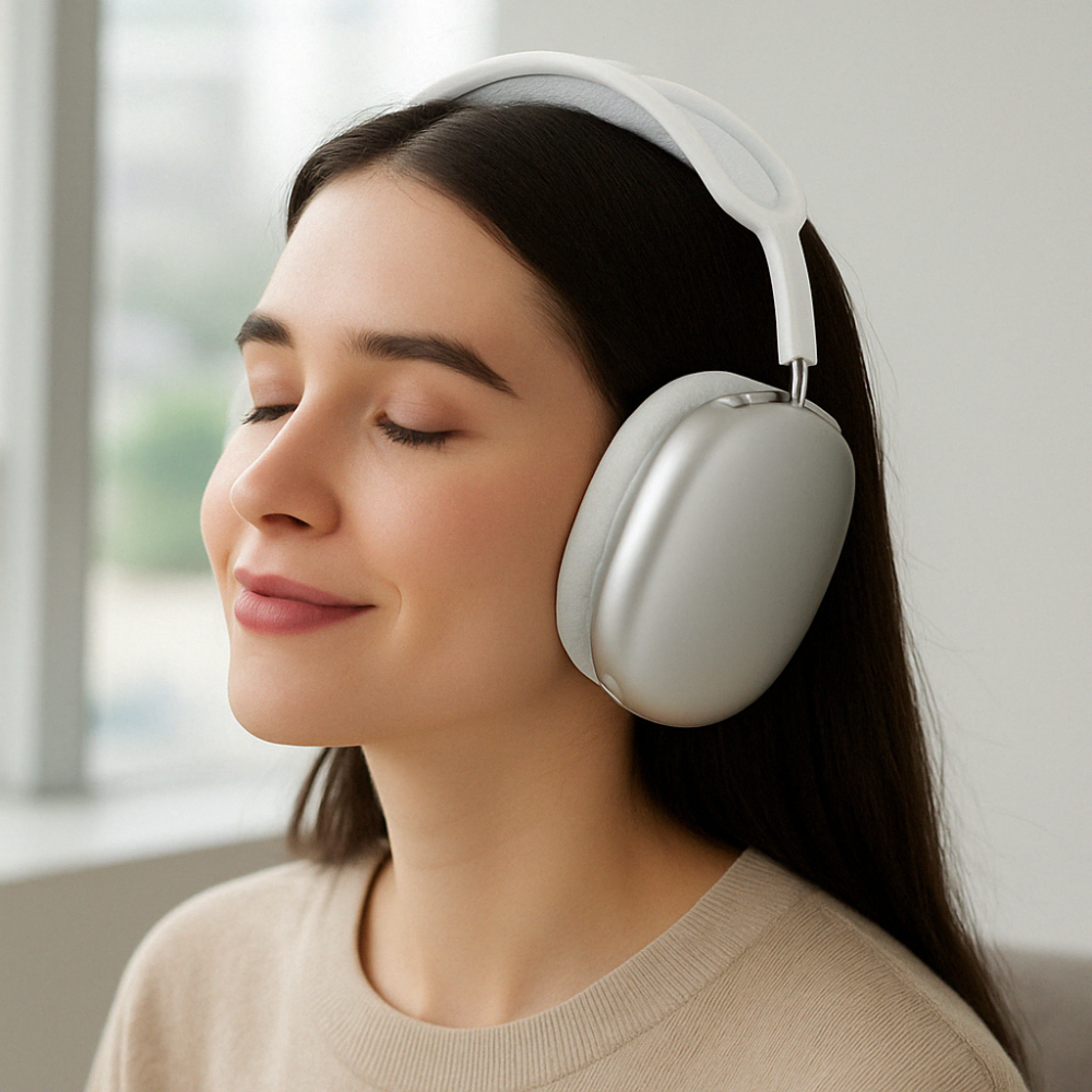 Comfort-Fit Bluetooth Headphones with Noise Reduction Technology
