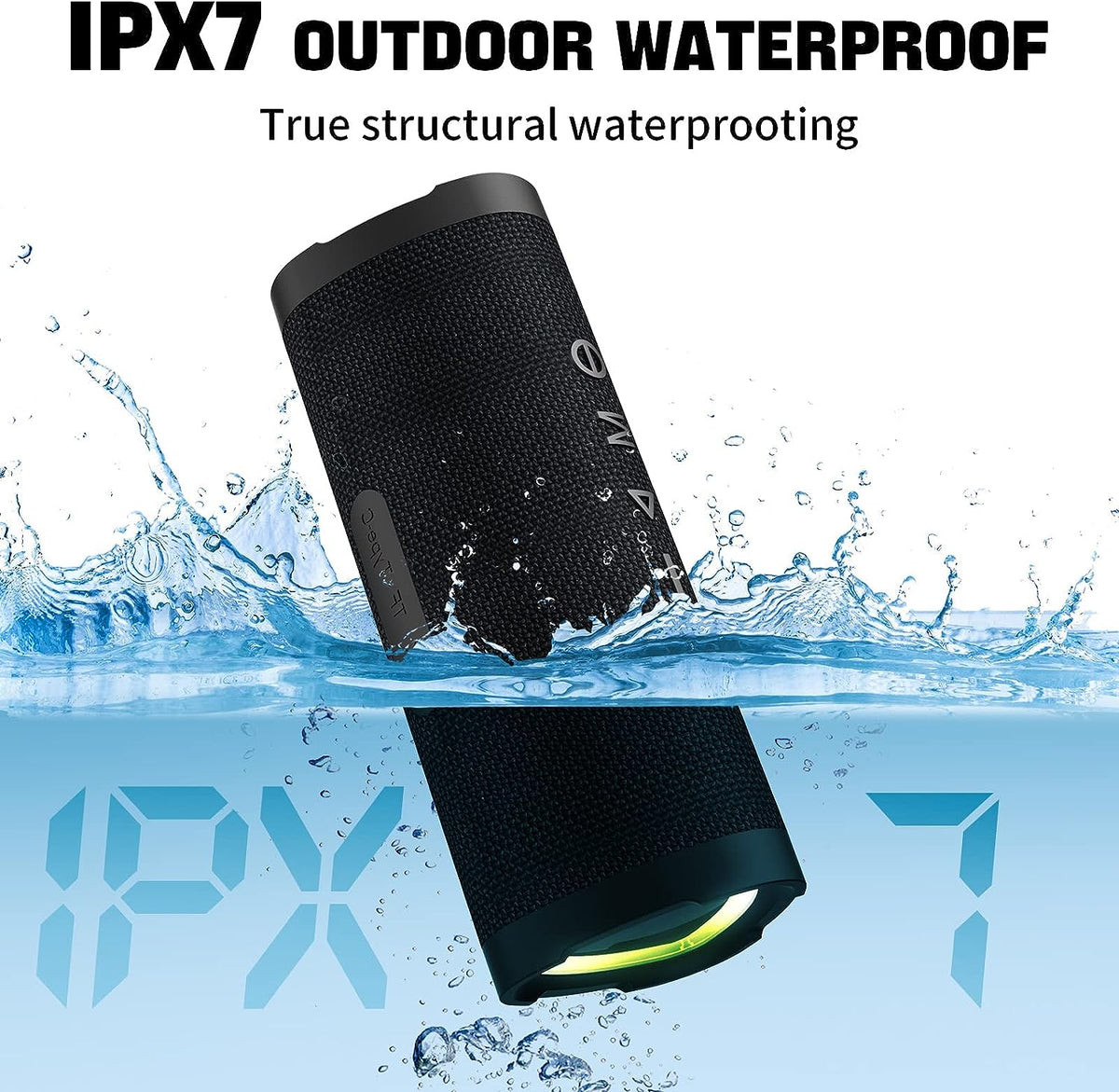 Outdoor-Ready Bluetooth Speaker with 24W Stereo Sound