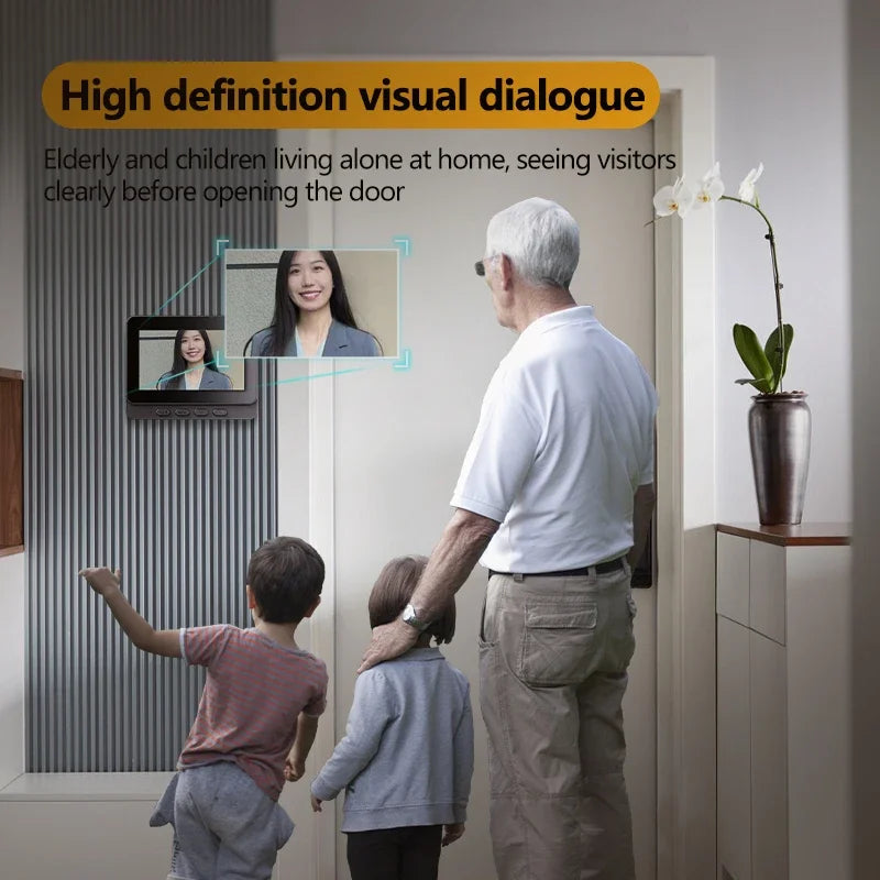 Smart Home Video Doorbell with Intercom & Night Vision