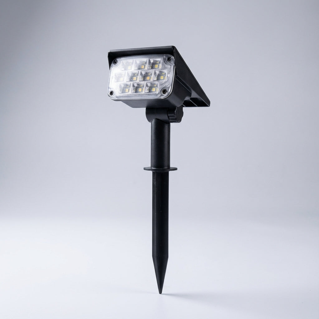 Solar-Powered Wireless Spotlight for Garden