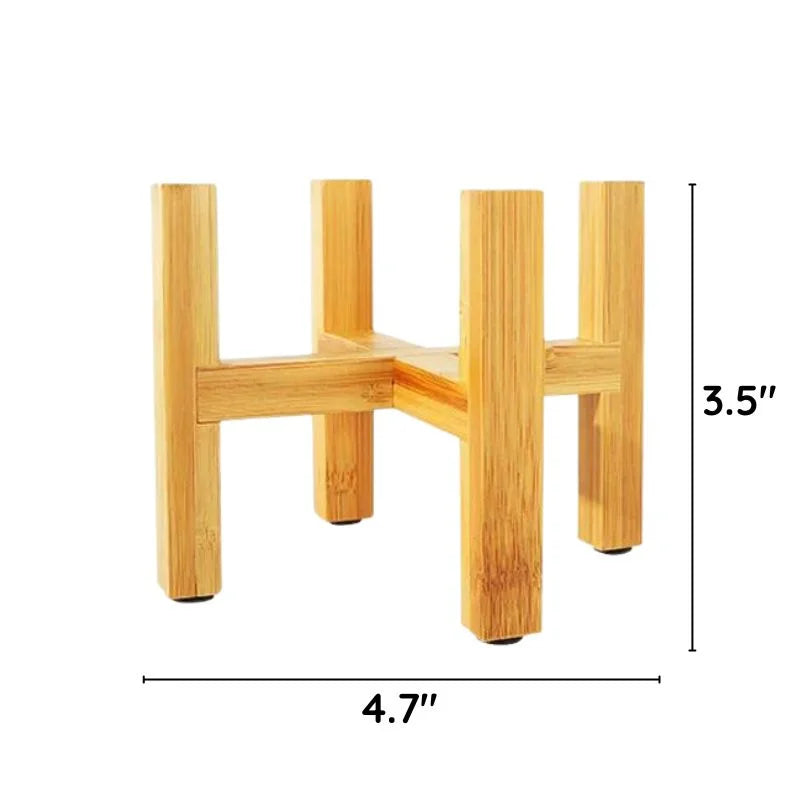Elegant Wooden Trays for Potted Plants