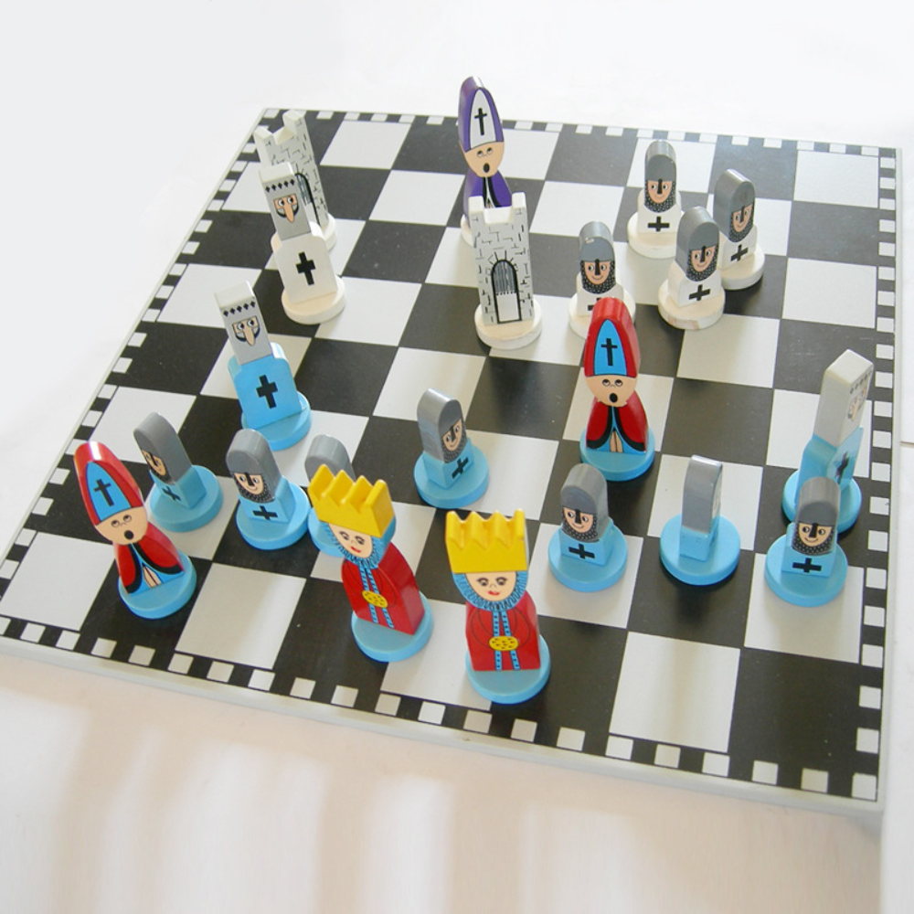 Cartoon Chess Adventure Set for Kids | Engaging Strategy Game