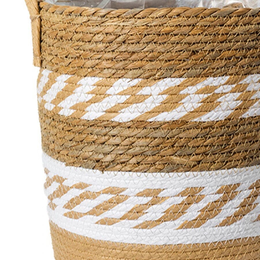 Eco-Friendly Woven Organizer Basket with Easy-Grip Handles