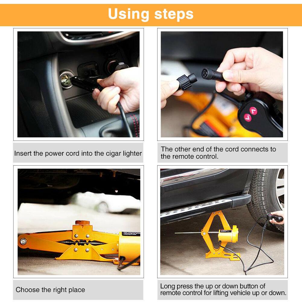 Compact 12V Electric Car Lift – Effortless Tire Changes