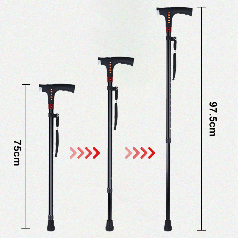Smart Mobility Cane for Seniors with LED Illumination