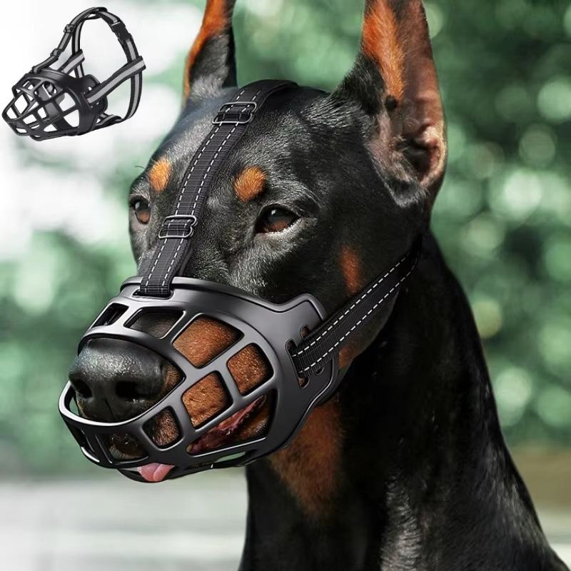 SafePaws | Adjustable Reflective Muzzle for Dogs | Comfort Fit