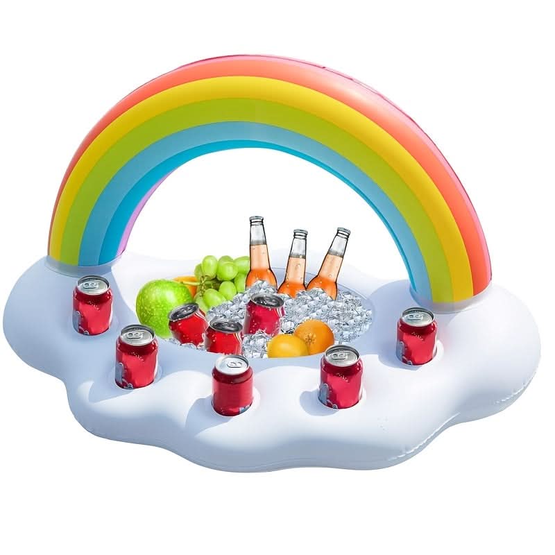Vibrant Oasis Inflatable Drink Holder for Poolside Fun