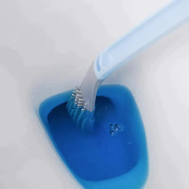 Smart Silicone Toilet Cleaner with Space-Saving Wall Holder
